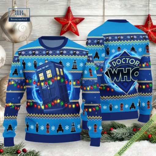 Marvel Doctor Who Ugly Christmas Sweater