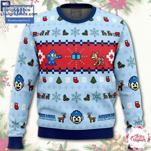 Mega Man 8 Bit Ugly Christmas Sweater