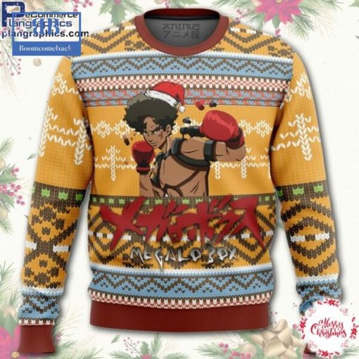 Megalo Box Sachio Ugly Christmas Sweater