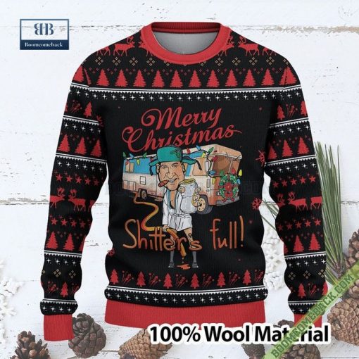 Merry Christmas Shitters Full Custom Knitted Ugly Christmas Sweater