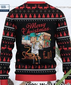merry christmas shitters full custom knitted ugly christmas sweater 5 QZEnu