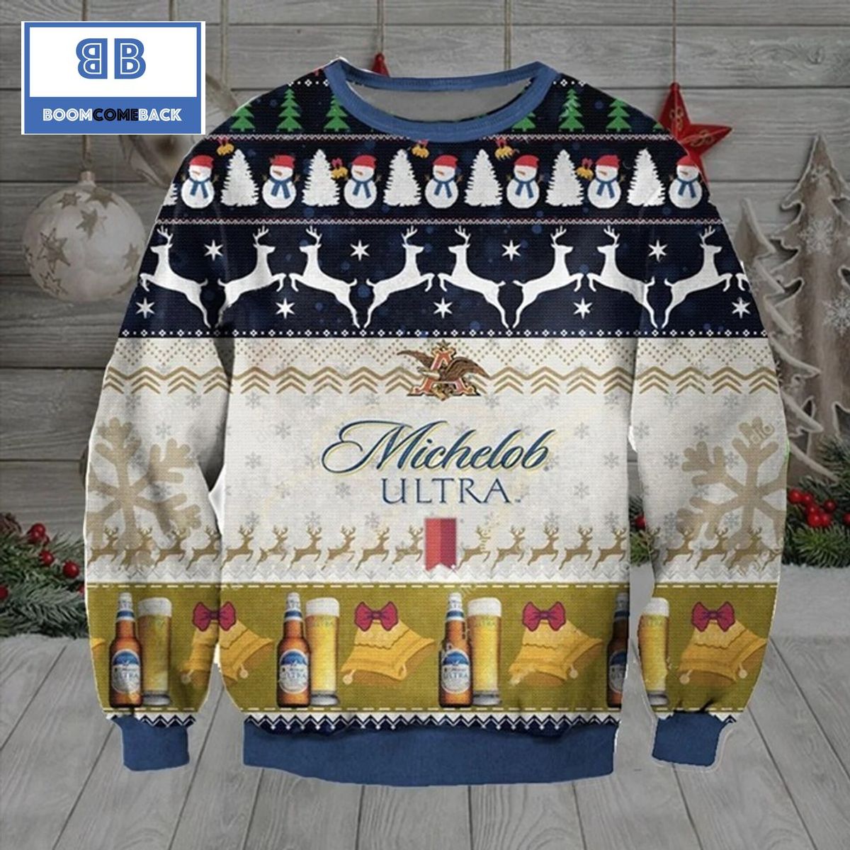 Maker's Mark Whisky Ugly Christmas Sweater