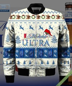 michelob ultra santa hat christmas ugly christmas sweater hoodie zip hoodie bomber jacket 4 Ea156