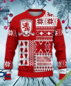 middlesbrough ugly christmas sweater christmas jumper 3 kX4yt