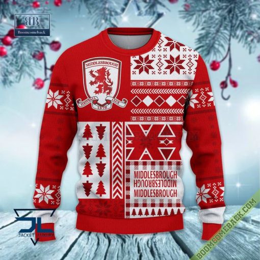 Middlesbrough Ugly Christmas Sweater, Christmas Jumper