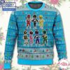 Mighty Morphin Power Rangers Helmets Ugly Christmas Sweater