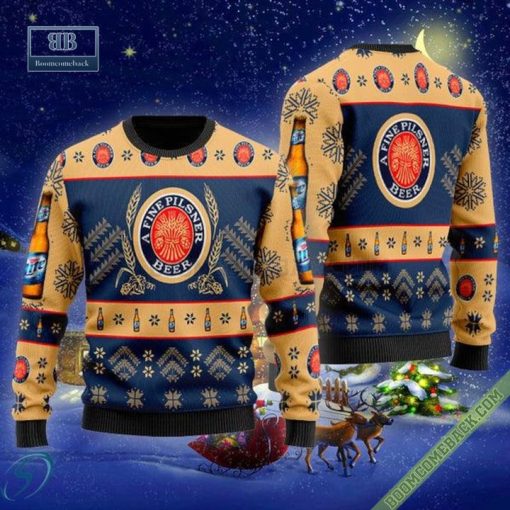 Miller Lite Simplee Christmas Ugly Sweater