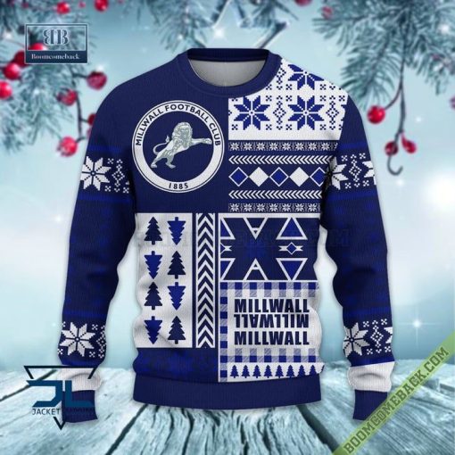 Millwall Ugly Christmas Sweater, Christmas Jumper