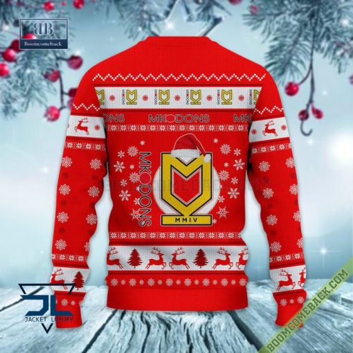 Milton Keynes Dons FC Trending Ugly Christmas Sweater