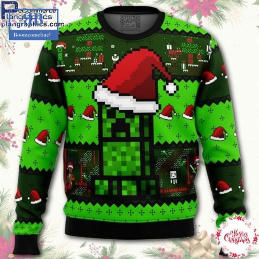 Minecraft Creeper Ugly Christmas Sweater