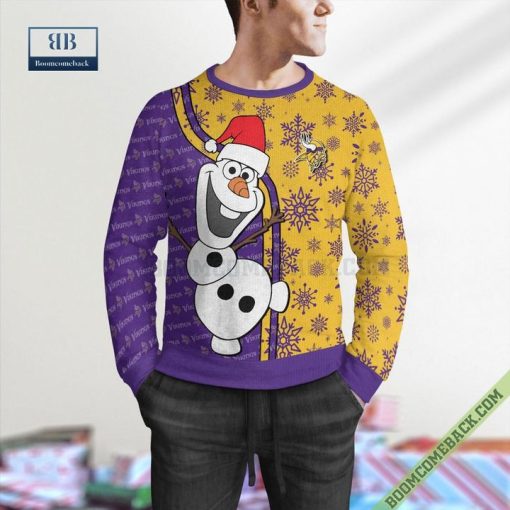 Minnesota Vikings Olaf Christmas Ugly Sweater