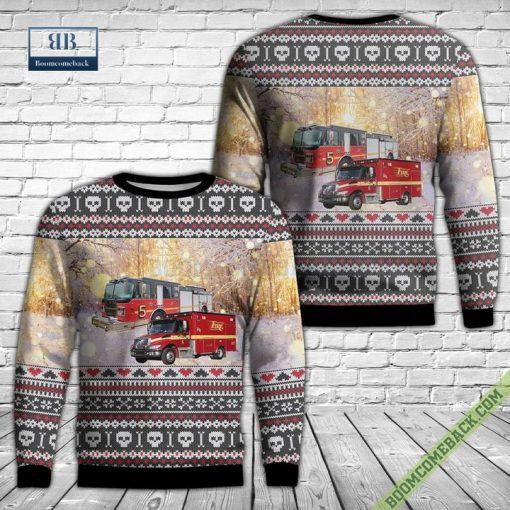 Morton Grove Fire Department Christmas Sweater Jumper