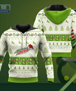 Mountain Dew Santa Hat Christmas Ugly Christmas Sweater Hoodie Zip Hoodie Bomber Jacket