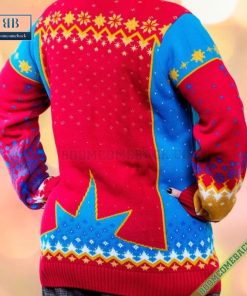 Ms. Marvel Uniform Cosmic 3D Ugly Christmas Sweater Gift For Adult And Kid