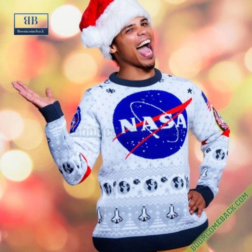 Nasa Logo Ugly Christmas Sweater