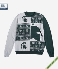 ncaa michigan state spartans big logo ugly christmas sweater 5 9x6IL