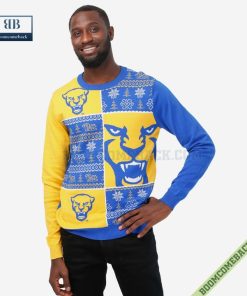 NCAA Pittsburgh Panthers Big Logo Ugly Christmas Sweater
