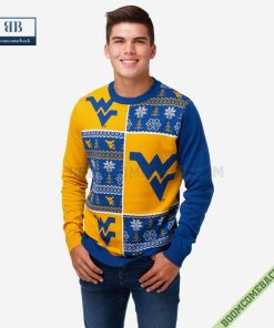 NCAA West Virginia Mountaineers Big Logo Ugly Christmas Sweater