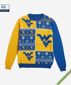 ncaa west virginia mountaineers big logo ugly christmas sweater 5 V8nZA