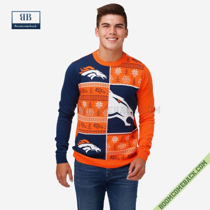 NFL Denver Broncos Big Logo Ugly Christmas Sweater