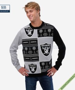 NFL Las Vegas Raiders Big Logo Ugly Christmas Sweater