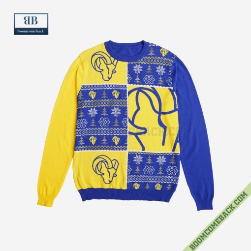 NFL Los Angeles Rams Big Logo Ugly Christmas Sweater