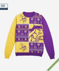 nfl minnesota vikings big logo ugly christmas sweater 5 lA9FP