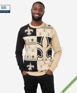 NFL New Orleans Saints Big Logo Ugly Christmas Sweater
