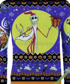 nightmare before christmas 3d ugly sweater gift for adult and kid 7 FSu5u