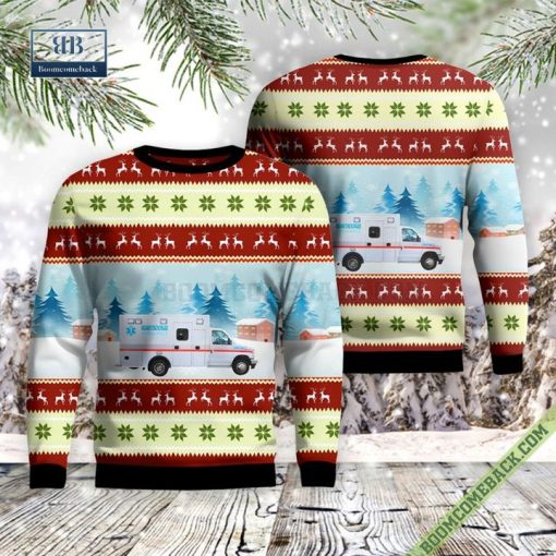 Pennsylvania, Nanticoke Community Ambulance Ugly Christmas Sweater