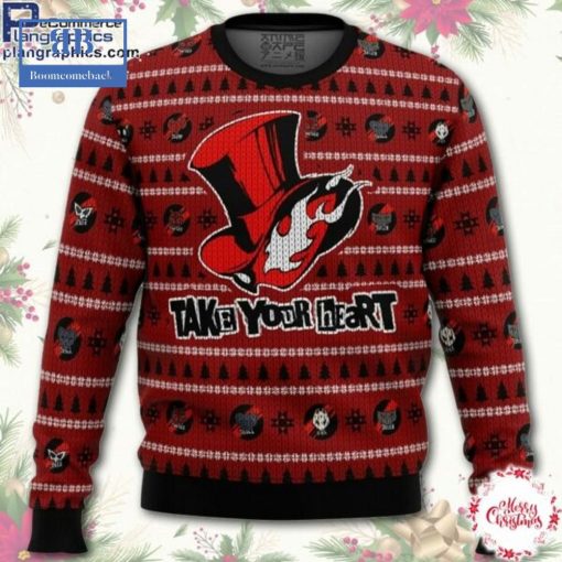 Persona 5 Take Your Heart Ugly Christmas Sweater