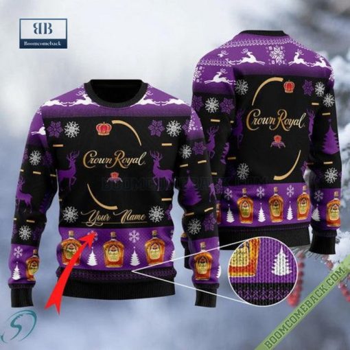Personalized Sweety Crown Royal Christmas Ugly Sweater