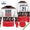 Personalized 2022 World Cup US Men’s National Soccer Team Christmas Sweaters