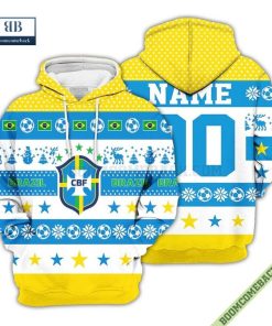 personalized world cup 2022 brazil soccer ugly christmas 3d sweater 11 9Vov9
