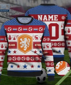 Personalized World Cup 2022 Netherlands Soccer Ugly Christmas 3D Sweater Hoodie T-Shirt