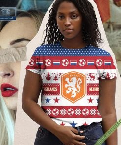 personalized world cup 2022 netherlands soccer ugly christmas 3d sweater hoodie t shirt 5 208zL