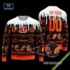 Pesonalized Cleveland Browns Snow Custom Name And Number Ugly Christmas Sweater