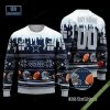 Pesonalized Cleveland Browns Snow Custom Name And Number Ugly Christmas Sweater