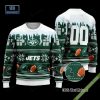 Pesonalized Philadelphia Eagles Snow Custom Name And Number Ugly Christmas Sweater