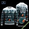 Pesonalized Pittsburgh Steelers Snow Custom Name And Number Ugly Christmas Sweater