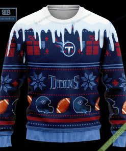 Pesonalized Tennessee Titans Snow Custom Name And Number Ugly Christmas Sweater