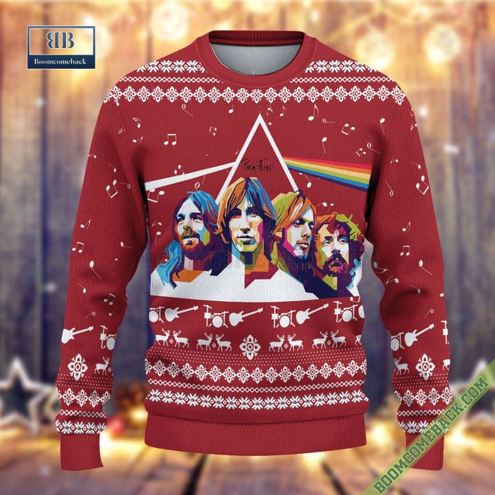 Pink Floyd Band Characters 3D Ugly Christmas Sweater