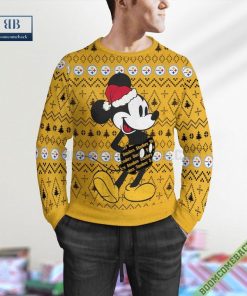 Pittsburgh Steelers Mickey Mouse Christmas Knitted Sweater