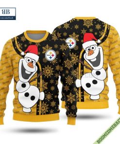pittsburgh steelers olaf christmas ugly sweater 3 4R58v