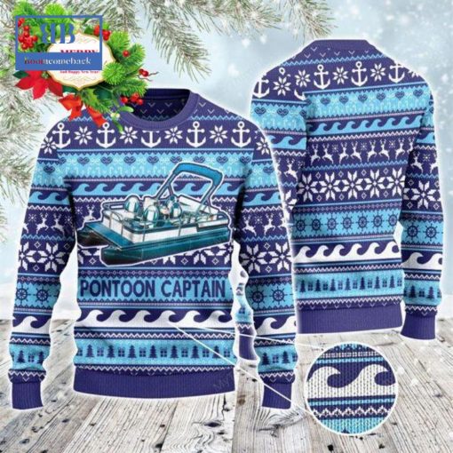 Pontoon Captain Ugly Christmas Sweater
