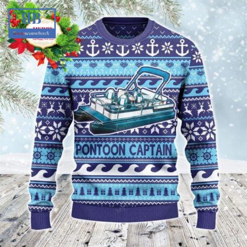 Pontoon Captain Ugly Christmas Sweater