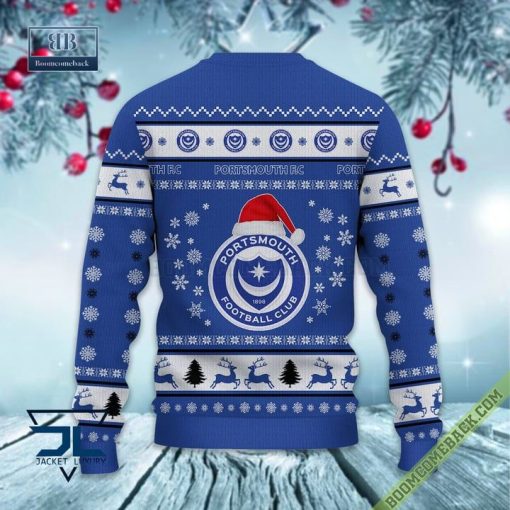 Portsmouth FC Trending Ugly Christmas Sweater