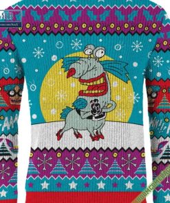 real monsters aaahh christmas ugly sweater jumper gift for adult and kid 11 Qd15v