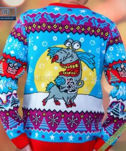 real monsters aaahh christmas ugly sweater jumper gift for adult and kid 3 ionQP