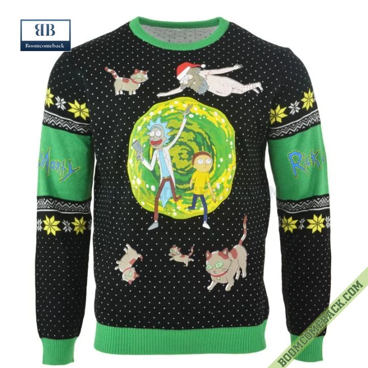 Rick and Morty Blow Up Ruben Ugly Christmas Sweater